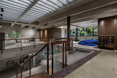 Projeto contemporâneo e modernista de Ruy Ohtake com paisagismo feito por Burle Marx