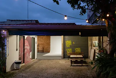 Estúdio fotográfico aconchegante