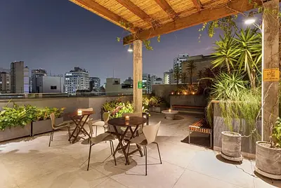 Rooftop com bela vista 360° no coração de São Paulo