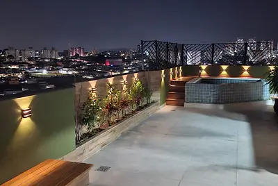 Cobertura ampla e com vista incrível