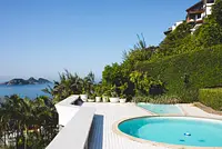 Locação pra fotos e vídeos em casa com vista pro mar na Joatinga