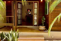 Casa de madeira aconchegante