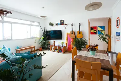 Apartamento Charmoso e Colorido