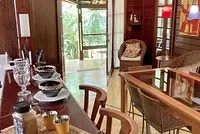 Casa de madeira aconchegante